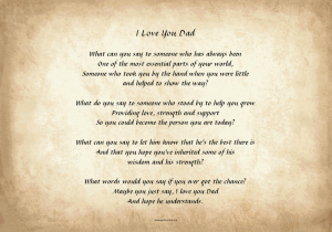 Poems with beautiful images on the day of the dad