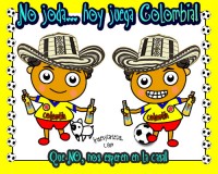Imágenes de hoy juega mi selección Colombia, no nos esperen en la casa